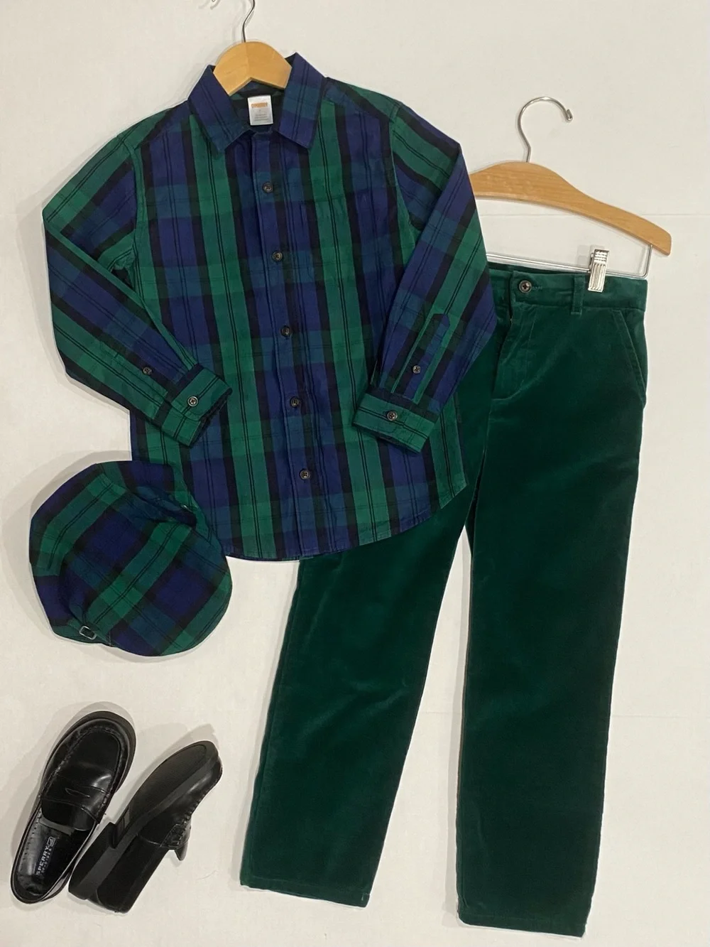 Gymboree Boys ‘Nutcracker’ Green Holiday Outfit: Shirt, Pants, and Hat Size 7
